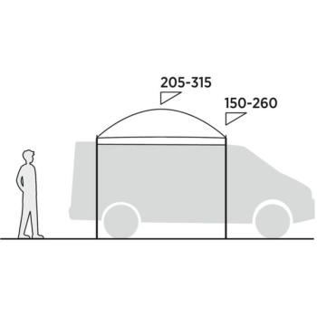 Easy Camp Busvordach Stryn Canopy, Sonnensegel, grau, Modell 2025